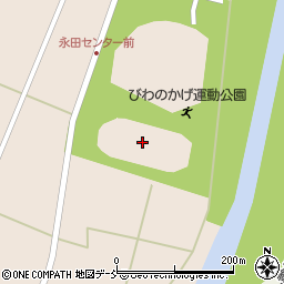 びわのかげ運動公園多目的競技場周辺の地図