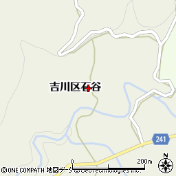 新潟県上越市吉川区石谷周辺の地図