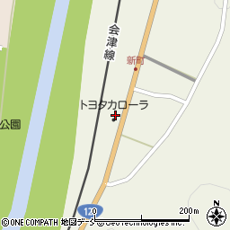 トヨタカローラ福島　田島店周辺の地図