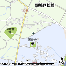 新潟県上越市頸城区松橋周辺の地図