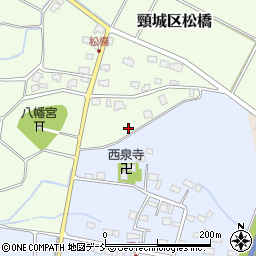 新潟県上越市頸城区松橋周辺の地図