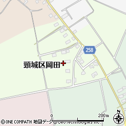 新潟県上越市頸城区岡田周辺の地図