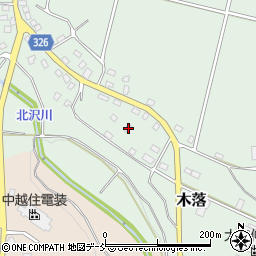 新潟県十日町市木落222周辺の地図