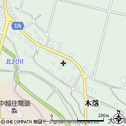 新潟県十日町市木落221周辺の地図