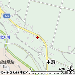 新潟県十日町市木落219周辺の地図