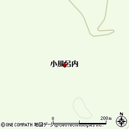 福島県いわき市三和町下三坂小風呂内周辺の地図