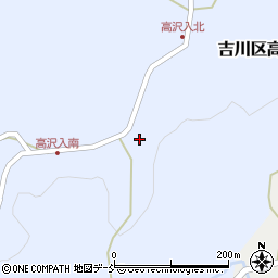新潟県上越市吉川区高沢入123周辺の地図