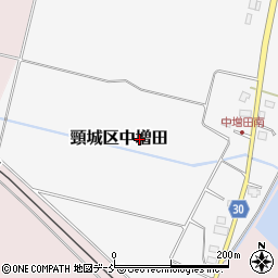 新潟県上越市頸城区中増田周辺の地図