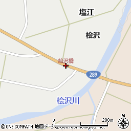 絵沢橋周辺の地図