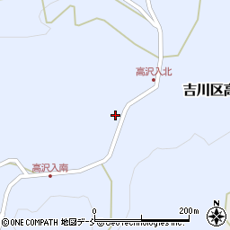 新潟県上越市吉川区高沢入487周辺の地図