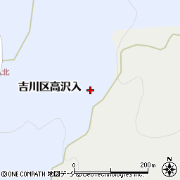 新潟県上越市吉川区高沢入周辺の地図