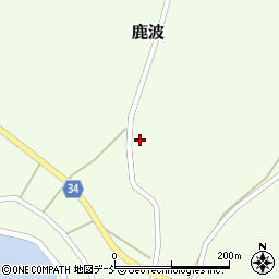 石川県穴水町（鳳珠郡）鹿波（ツ）周辺の地図