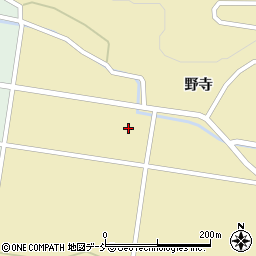 福島県白河市大信下新城野寺前周辺の地図