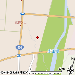 福島県南会津郡南会津町永田風下周辺の地図