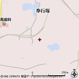福島県西白河郡矢吹町奉行塚周辺の地図