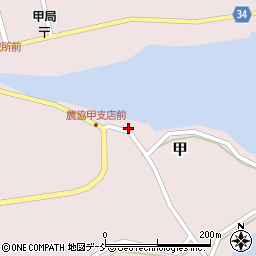 石川県鳳珠郡穴水町甲周辺の地図