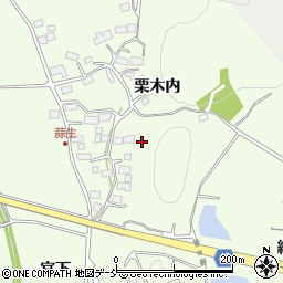 福島県石川郡玉川村蒜生栗木内周辺の地図