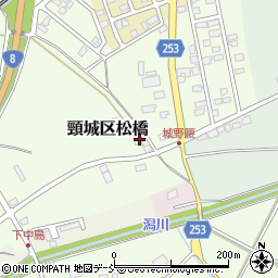 新潟県上越市頸城区松橋504周辺の地図