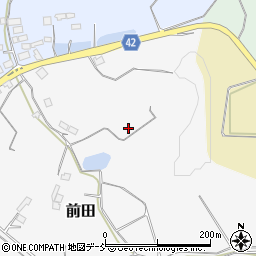 福島県西白河郡矢吹町前田周辺の地図