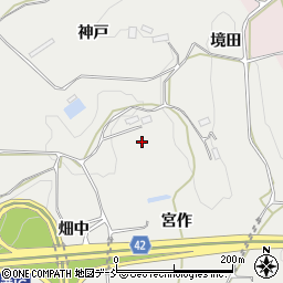 福島県石川郡玉川村吉宮作周辺の地図