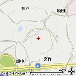 福島県玉川村（石川郡）吉（宮作）周辺の地図