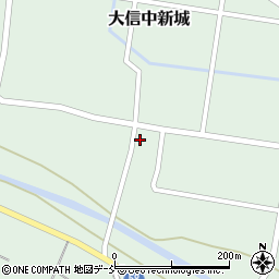 福島県白河市大信中新城（村内）周辺の地図