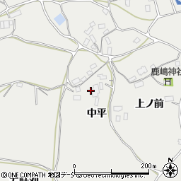 福島県石川郡玉川村吉中平周辺の地図