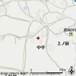 福島県玉川村（石川郡）吉（中平）周辺の地図