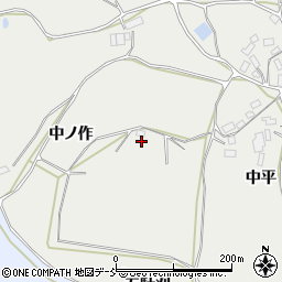 福島県石川郡玉川村吉中ノ作周辺の地図
