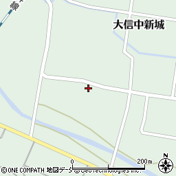 福島県白河市大信中新城内屋敷周辺の地図