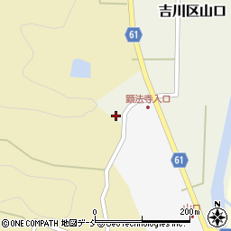 新潟県上越市吉川区山口161周辺の地図