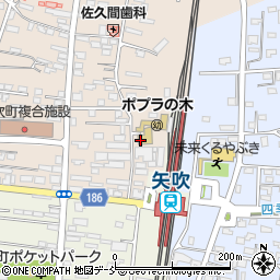 日本キリスト教団矢吹教会周辺の地図