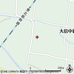 福島県白河市大信中新城内屋敷43周辺の地図