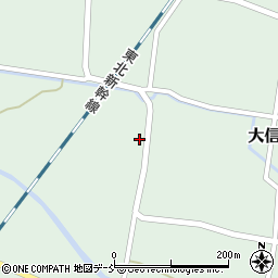 福島県白河市大信中新城内屋敷53周辺の地図
