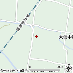福島県白河市大信中新城内屋敷45周辺の地図