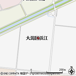 新潟県上越市大潟区浜江周辺の地図