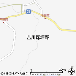 新潟県上越市吉川区坪野周辺の地図