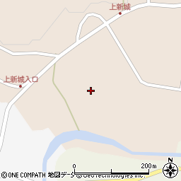 福島県白河市大信上新城（前田）周辺の地図