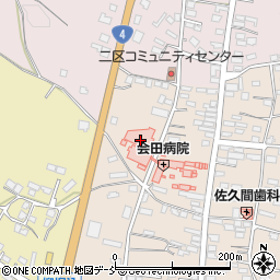 会田病院周辺の地図