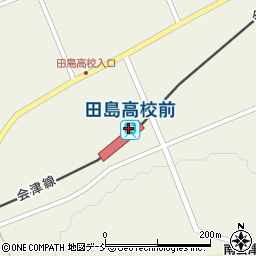田島高校前駅周辺の地図