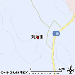 福島県石川郡平田村東山苅万田周辺の地図