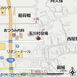 福島県石川郡玉川村周辺の地図