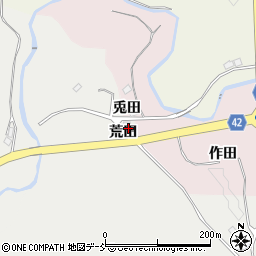 福島県石川郡玉川村吉荒田周辺の地図