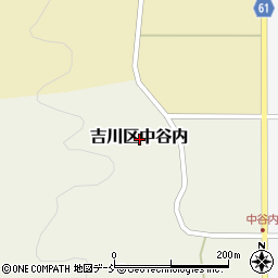 新潟県上越市吉川区中谷内周辺の地図