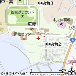 福島県双葉郡広野町中央台周辺の地図