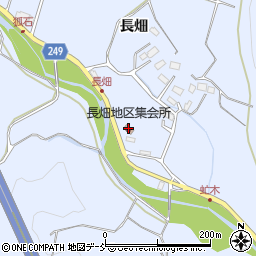 長畑地区集会所周辺の地図