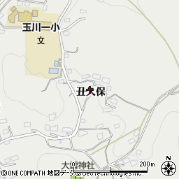 福島県玉川村（石川郡）小高（丑久保）周辺の地図