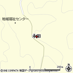 福島県石川郡平田村永田周辺の地図