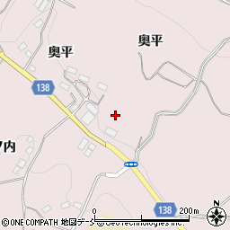 福島県玉川村（石川郡）南須釜（奥平）周辺の地図
