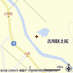 新潟県上越市吉川区土尻周辺の地図